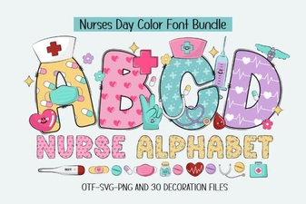 Nurse Alphabet Font Design Ideas and Usability Tips