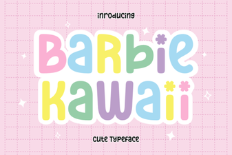 Barbie Kawaii Font Design Trends 2024